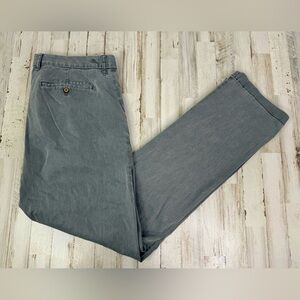Tommy Bahama Pants Mens 38x34 Khaki Gray Cotton Tencel